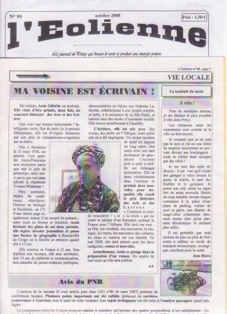 EOLIENNE  OCTOBRE 2008